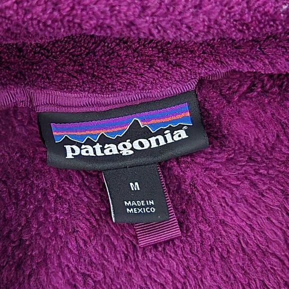 Patagonia Womens Re-Tool Snap-T Fleece Pullover Berry Size Medium - Picture 4 of 7